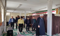 برگزاری نماز جماعت در مرکز بهداشت شهرستان شهرکرد