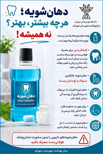 مصرف دهان‌شویه