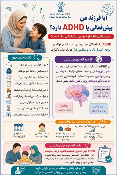 آیا فرزند من بیش‌فعالی یا ADHD دارد؟